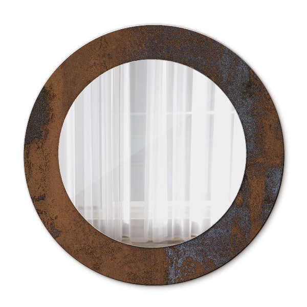 Metaliczny rustykalny Lustro dekoracyjne okrągłe