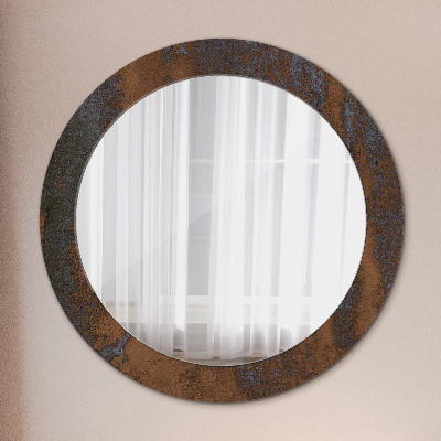 Metaliczny rustykalny Lustro dekoracyjne okrągłe
