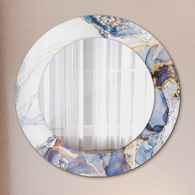 Abstrakcyjna płynna sztuka Lustro z nadrukiem dekoracyjne okrągłe