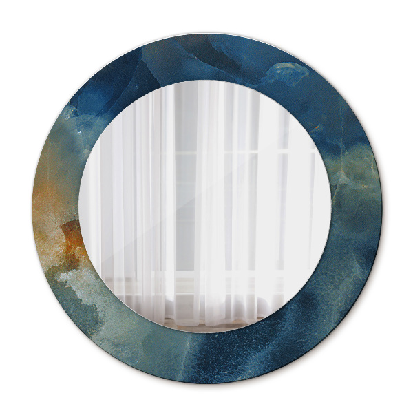Lustro dekoracyjne okrągłe Marmur onyx