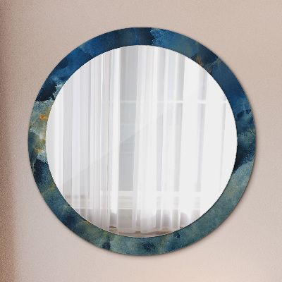 Lustro dekoracyjne okrągłe Marmur onyx