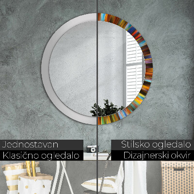 Lustro dekoracyjne okrągłe Abstrakcyjny wzór radialny