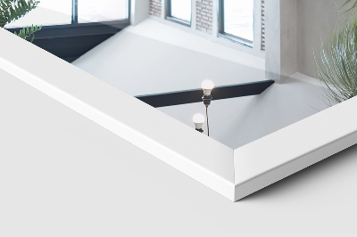 Lustro stojące z białą ramą 36x156 cm