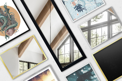 Lustro stojące z białą ramą 36x156 cm