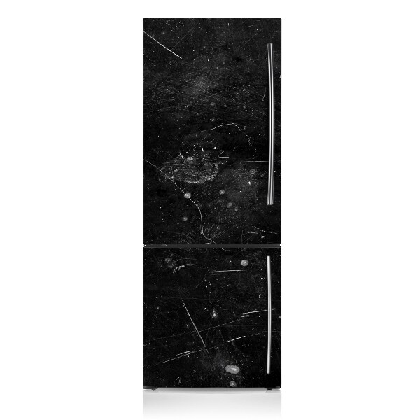 Osłona dekoracyjna na lodówkę Czarna abstrakcja