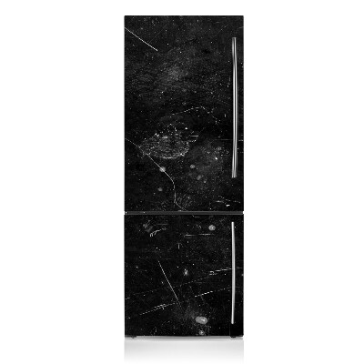 Osłona dekoracyjna na lodówkę Czarna abstrakcja