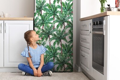 Okleina magnetyczna na lodówkę Tropikalne palmy
