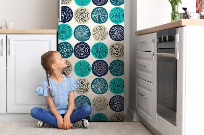Mata magnetyczna na lodówkę Abstrakcyjne koła