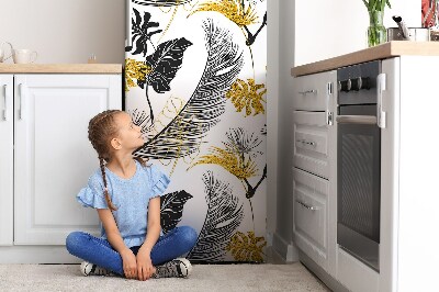 Mata magnetyczna na lodówkę Złote tropikalne