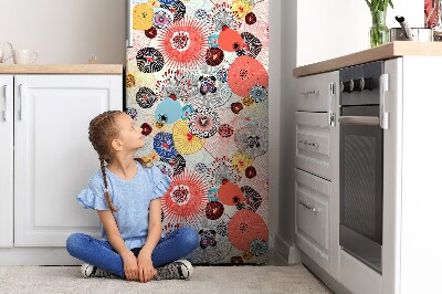 Mata magnetyczna na lodówkę Kwiatowy wzór