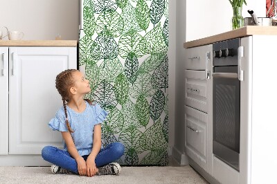 Okleina magnetyczna na lodówkę Leśne liście