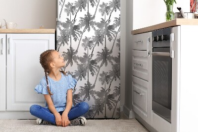 Mata magnetyczna na lodówkę Szara palma
