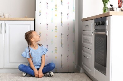 Mata magnetyczna na lodówkę Minimalistyczne kolorowe strzałki