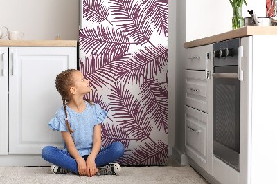 Mata magnetyczna na lodówkę Fioletowe liście