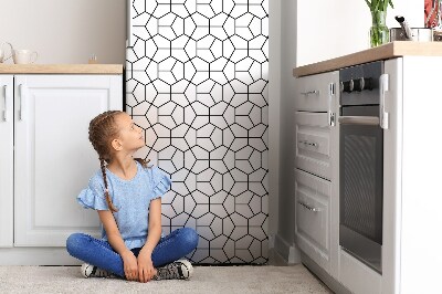 Osłona dekoracyjna na lodówkę Rysunek geometryczny