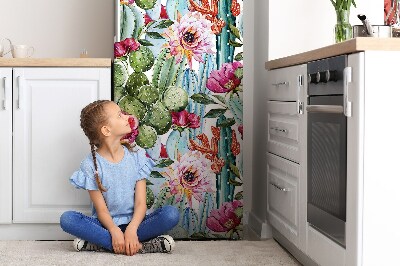 Mata magnetyczna na lodówkę Kwiaty kaktusowe