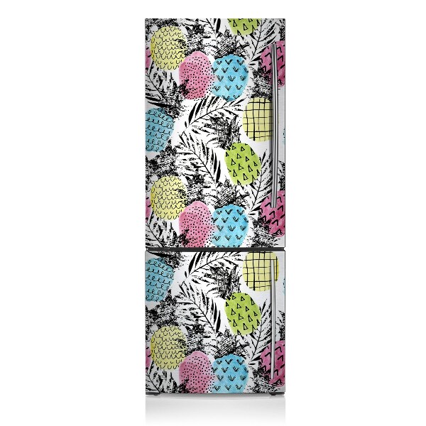 Osłona magnetyczna na lodówkę Kolorowy ananas
