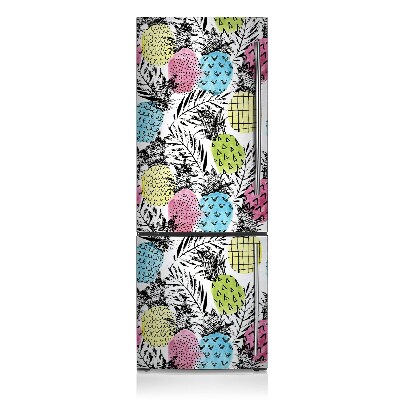 Osłona magnetyczna na lodówkę Kolorowy ananas