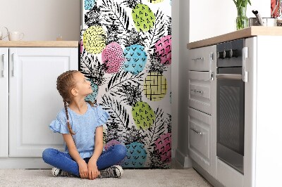 Osłona magnetyczna na lodówkę Kolorowy ananas