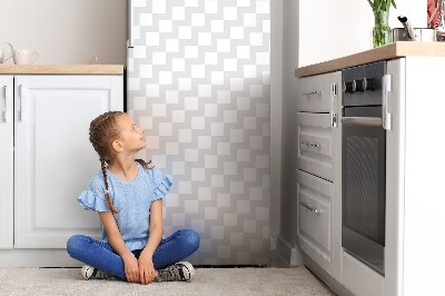 Osłona magnetyczna na lodówkę Wzór kwadratów 3d