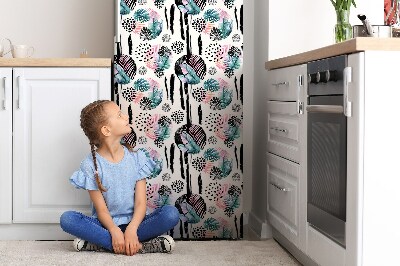 Mata magnetyczna na lodówkę Abstrakcja dżungli