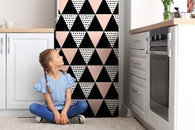 Osłona magnetyczna na lodówkę Trójkąty geometryczne