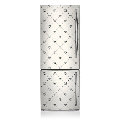 Osłona magnetyczna na lodówkę Wzór w diamenty