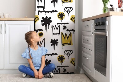 Osłona magnetyczna na lodówkę Korona graffiti
