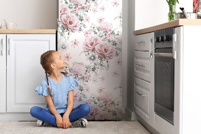Osłona magnetyczna na lodówkę Kwiatki delikatny wzór