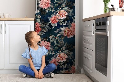Magnes na lodówkę Czerwone piwonie