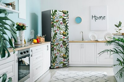 Okleina magnetyczna na lodówkę Tropikalna flora