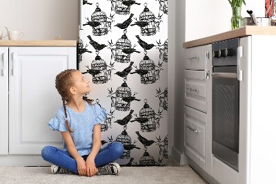Mata magnetyczna na lodówkę Klatki ptaków