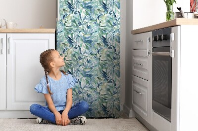 Okleina magnetyczna na lodówkę Pastelowe liście
