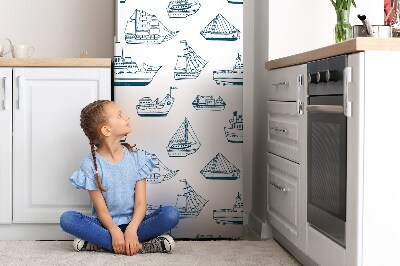 Magnes na lodówkę Niebieskie statki