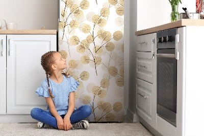 Okleina magnetyczna na lodówkę Gałęzie z liśćmi