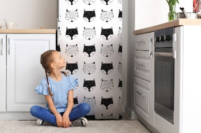 Magnes na lodówkę Wzór w lisach