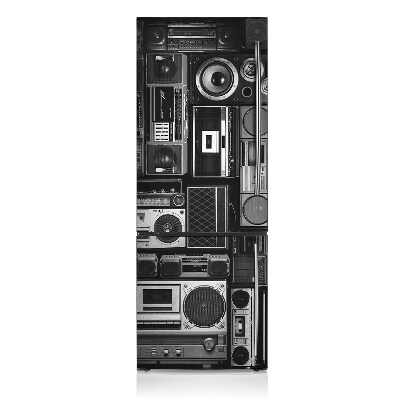 Okleina magnetyczna na lodówkę Stary boom box