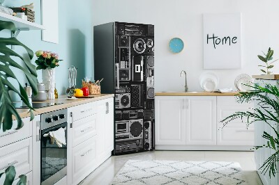 Okleina magnetyczna na lodówkę Stary boom box