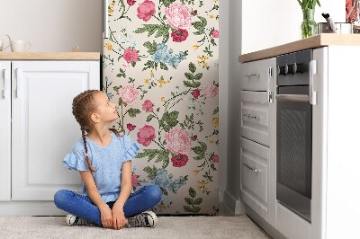 Magnes na lodówkę Kolorowe kwiaty