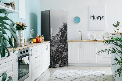 Okleina magnetyczna na lodówkę Liście palmowe
