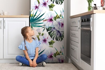Osłona dekoracyjna na lodówkę Tropikalna natura