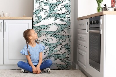 Okleina magnetyczna na lodówkę Wietrzne niebo