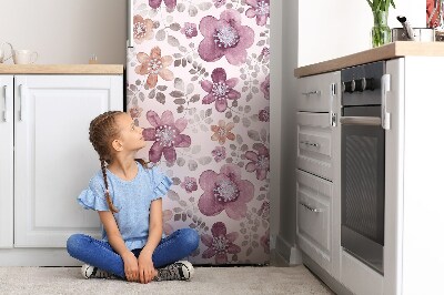Mata magnetyczna na lodówkę Różowe kwiaty