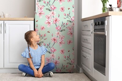 Okleina magnetyczna na lodówkę Kwiaty wiśni