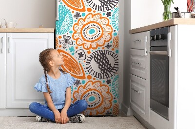 Osłona dekoracyjna na lodówkę Pastelowe kwiaty