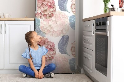 Okleina magnetyczna na lodówkę Hortensja