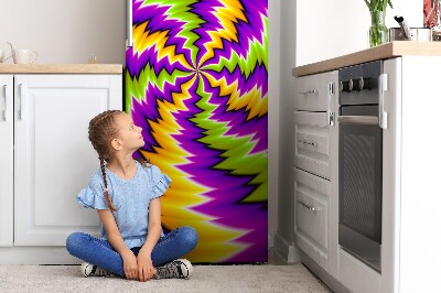 Mata magnetyczna na lodówkę Abstrakcja wirowa