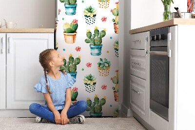 Mata magnetyczna na lodówkę Malowany kaktus