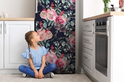 Mata magnetyczna na lodówkę Kwiaty i liście