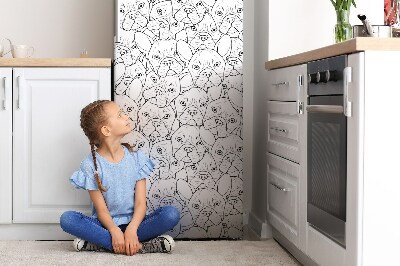 Mata magnes na lodówkę Buldog dla psów